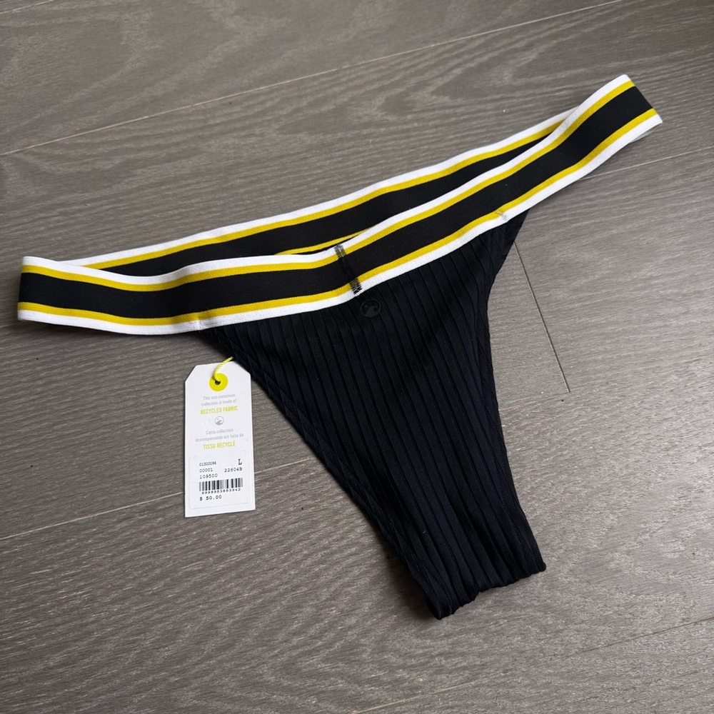 NWT sea tonic black bathing suit bottoms - Picture 2 of 2